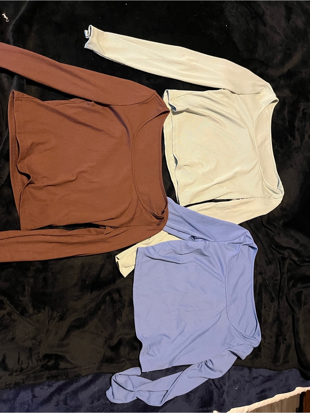 SHEIN Ribbed Scoop Neck Top - Rich Brown
